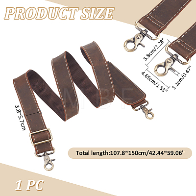 Leather & Nylon Adjustable Bag Straps FIND-WH0002-78C-1