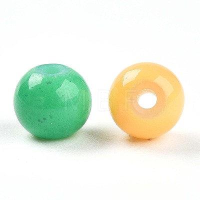 Baking Painted Glass Beads DGLA-Q020-6mm-M01-1