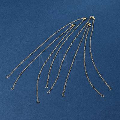 4Pcs 304 Stainless Steel Cable Chain Necklace Making STAS-FS0001-81G-1