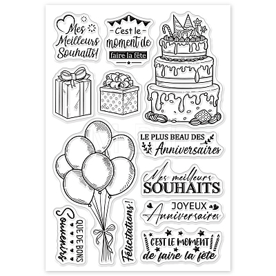 Custom Summer Theme PVC Plastic Clear Stamps DIY-WH0631-0076-1