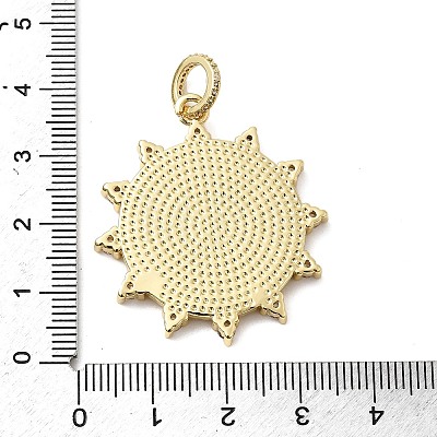 Brass Natural Shell European Dangle Charms KK-H529-10G-1