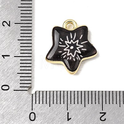 Printed Alloy Pendants ENAM-F160-05A-G-1