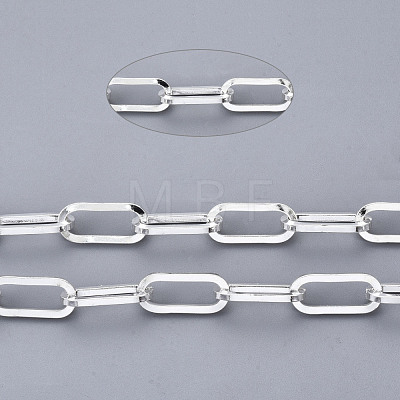 304 Stainless Steel Paperclip Chains CHS-N001-09S-1