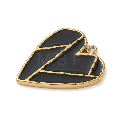 304 Stainless Steel Enamel Pendants STAS-I359-02G-01-1