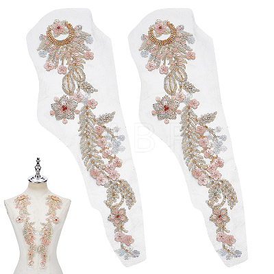 Polyester Flower DIY-WH0622-651-1
