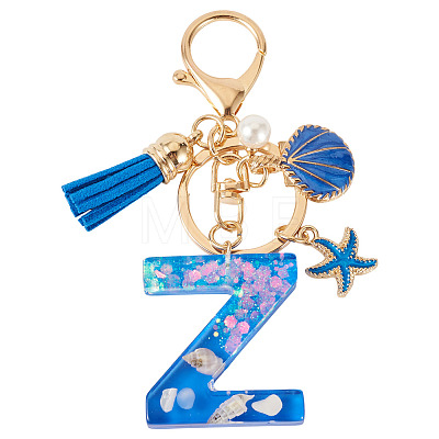 Star Resin & Shell Keychains KEYC-TAC00087-01Z-1
