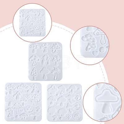 3Pcs 3 Styles Easter DIY Pendant Molds AJEW-FS0001-36-1