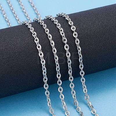304 Stainless Steel Cable Chains CHS-K002-02-3mm-1