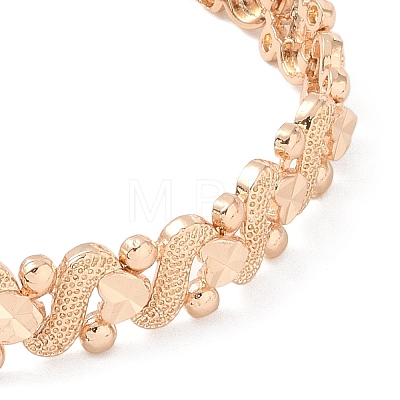 Brass Link Chain Bracelets for Women Men BJEW-P324-01I-KCG-1