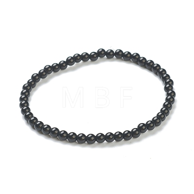 Round Glass Beads Stretch Bracelets for Teen Girl Women BJEW-A117-A-21-1