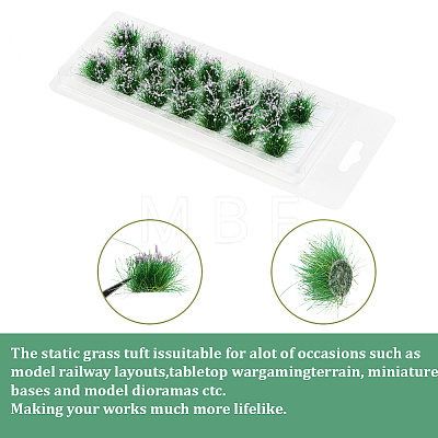 Resin Mini Grass Tufts AJEW-WH20120-10A-02-1