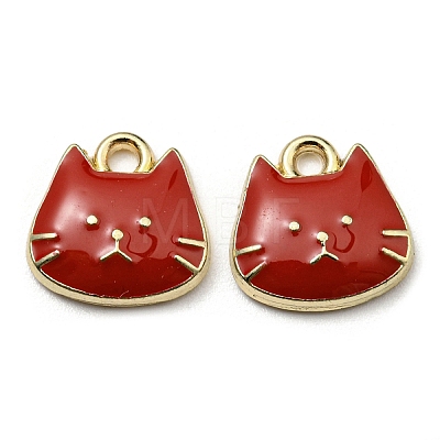 Golden Plated Alloy Charms ENAM-L042-01G-06-1