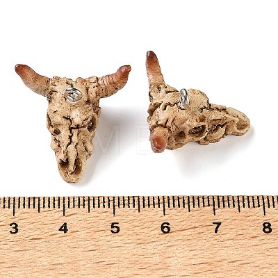 Skull Theme Opaque Resin Pendants RE-CBA4F9B-05A-1