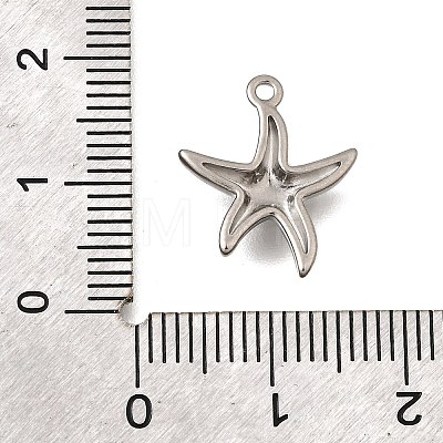 Ocean Series 304 Stainless Steel Charms STAS-H477-01C-P-1