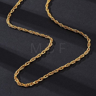 Brass Rope Chains Necklaces for Women NJEW-D302-62G-1