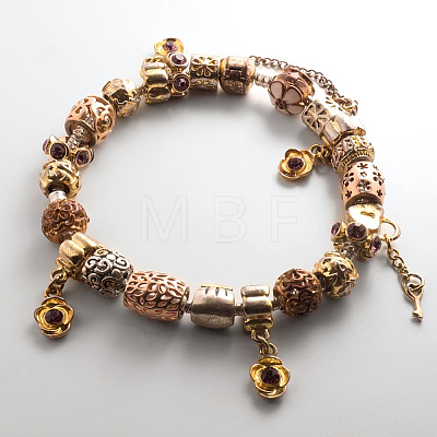 GOMAKERER 135Pcs 9 Styles Tibetan Style European Beads FIND-GO0001-26-1