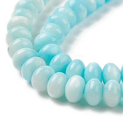 Gradient Color Dyed Natural Freshwater Shell Rondelle Bead Strands BSHE-XCP0001-08-1