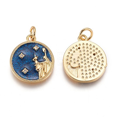 Alloy Enamel Pendants PALLOY-P435-43-RS-1