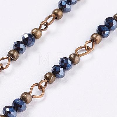 Handmade Glass Beaded Chains AJEW-JB00320-1