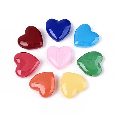 Dyed & Heated Imitation Jade Glass Beads GLAA-T023-44M-1