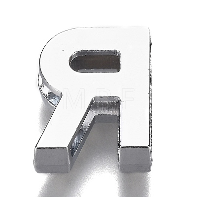 Alloy Letter Slide Charms RB-F034-01R-P-RS-1