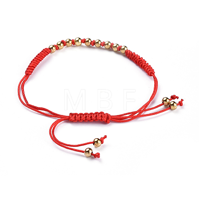 Adjustable Nylon Cord Braided Bead Bracelets BJEW-JB04426-02-1