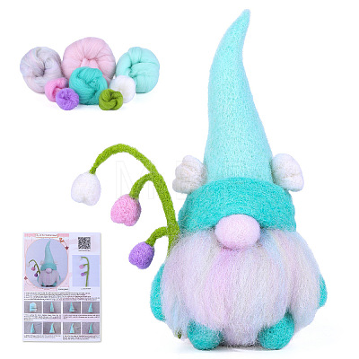 DIY Lily of the Valley Gnome Doll Needle Felting Kit PW-WGA83B7-03-1