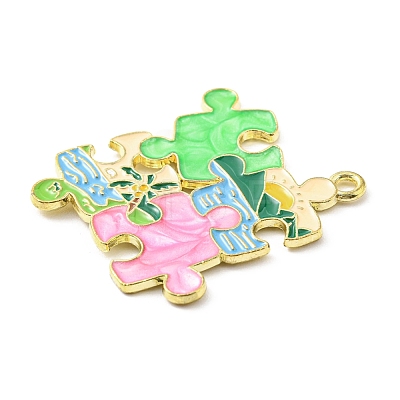 Zinc Alloy Enamel Pendants ENAM-D055-01LG-03-1