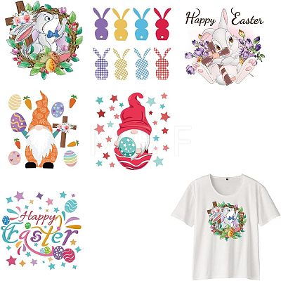 PET Heat Transfer Film Logo Stickers Set DIY-WH0230-061-1