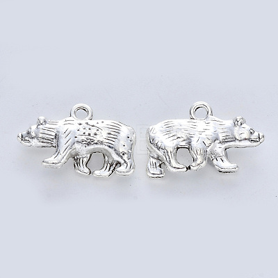 Tibetan Style Alloy Pendants X-TIBE-R316-020AS-RS-1