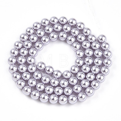 Baking Painted Pearlized Glass Pearl Bead Strands HY-N002-5mm-A04-1