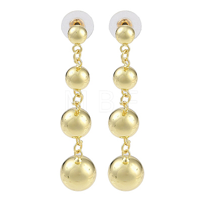 Brass Stud Earrings for Women EJEW-S225-02G-1