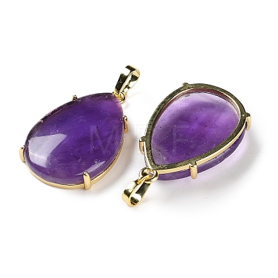 Natural Amethyst Pendants G-U002-01G-D-1