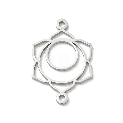 Chakra 304 Stainless Steel Connector Charms SA-CBA28C1-01C-P-1