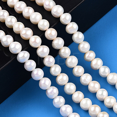 Natural Cultured Freshwater Pearl Beads Strands PEAR-N016-06B-1