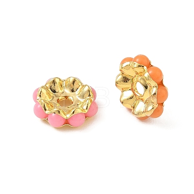 Flower Brass Spacer Beads PL-CBA18B7-02A-1