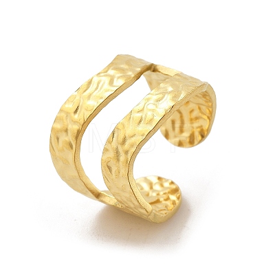 304 Stainless Steel Open Cuff Rings RJEW-R014-02G-02-1
