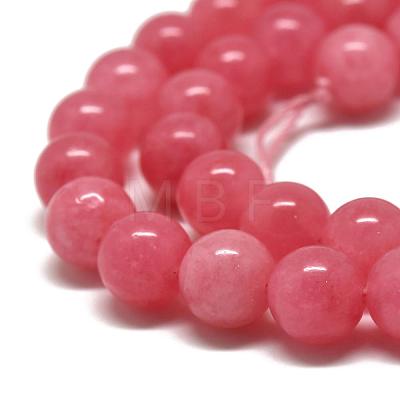 Natural Chalcedony Beads Strands G-S333-8mm-007-1