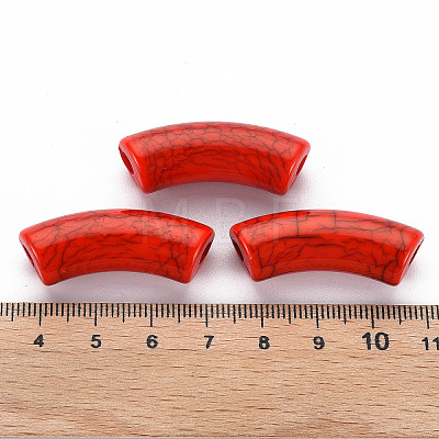 Opaque Crackle Acrylic Beads LS-X1-MACR-S372-001N-009-1