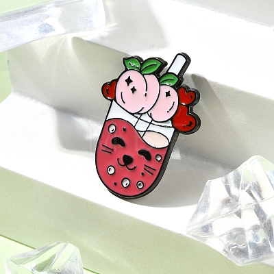 Tea Drinks Enamel Pins JEWB-Q005-01D-1