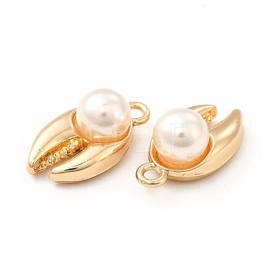 ABS Plastic Imitation Pearl Pendants FIND-A025-10G-1
