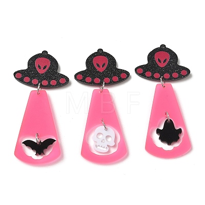 Halloween Opaque Acrylic Big Pendants AC-CBACFA6-02P-1
