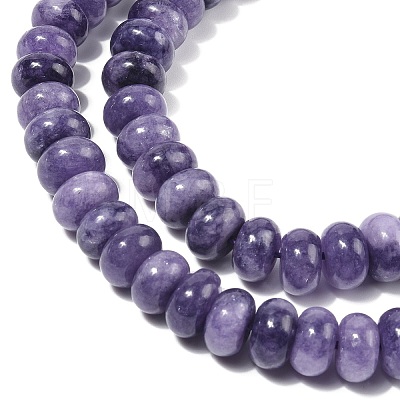 Dyed Natural White Jade Beads Strands G-G107-A12-01-1