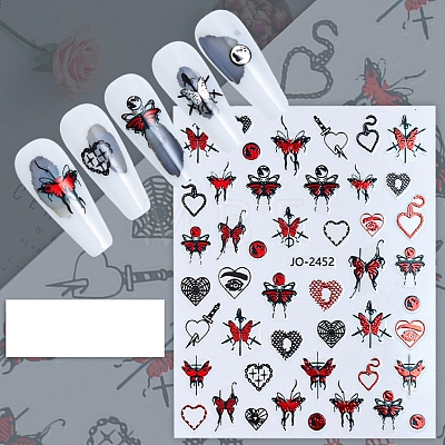 Butterfly Paper Nail Art Stickers PW-WG16398-04-1