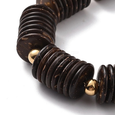 Coconut Shell Beaded Necklaces NJEW-E154-06P-1