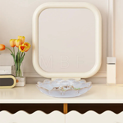 1Pc Porcelain Snack Plate AJEW-SP0006-04C-1
