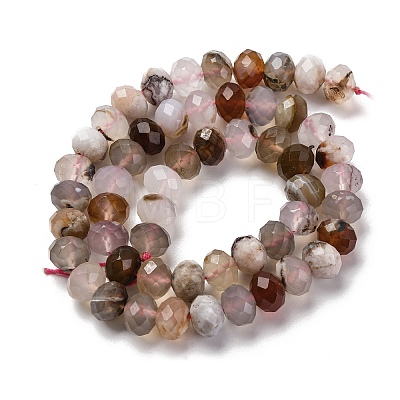 Natural Cherry Blossom Agate Beads Strands G-K380-A42-03-1