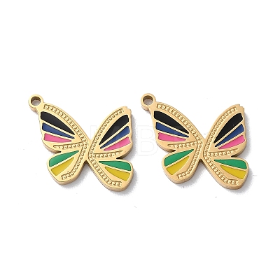 Ion Plating(IP) 304 Stainless Steel Pendants STAS-C083-02G-01-1