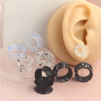 4 Pairs 4 Colors Silicone Ear Gauges WG56CA4-10-1