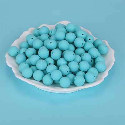 Round Silicone Focal Beads SI-JX0046A-46-1